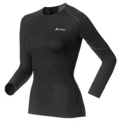 T-Shirts & Toppe|Træningstrøjer<Odlo 15000 Crew Neck L/S Sort