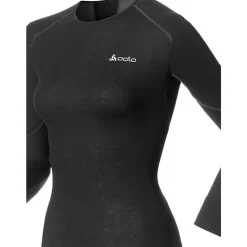 T-Shirts & Toppe|Træningstrøjer<Odlo 15000 Crew Neck L/S Sort