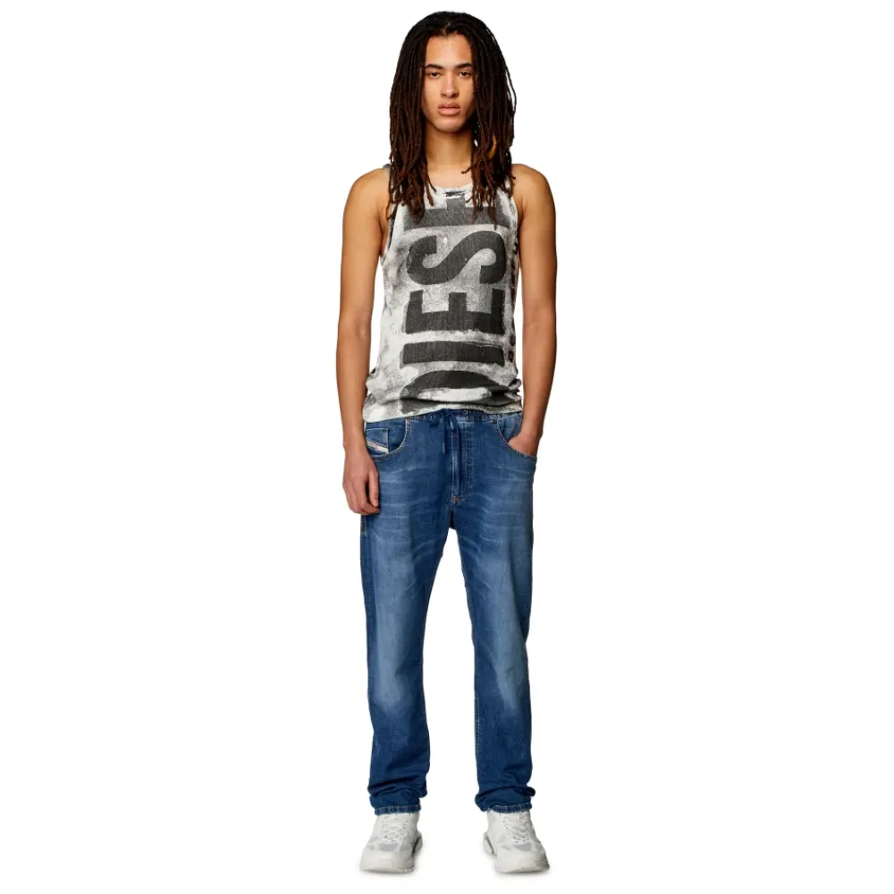 Jeans^Diesel 2030 D-Krooley Joggjeans Blå