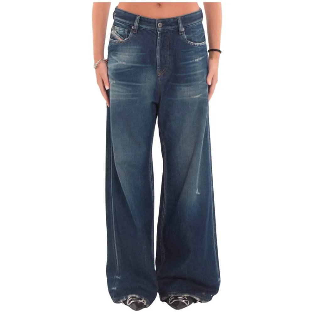 Jeans<Diesel 1996 D-Sire Wide Jeans Blå