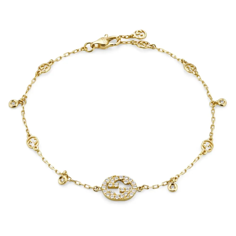 Smykker^Gucci 18 kt dd og diamantarmbånd Gul