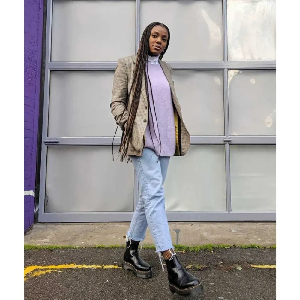 Chelsea Boots<Dr. Martens 2976 Platform Chelsea Støvler Sort