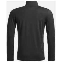 T-Shirts & Toppe|Træningstrøjer<ORTOVOX 185 Rock'N'Wool Zip Neck Sort