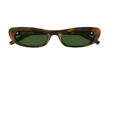 Solbriller^Saint Laurent 557 Solbriller i Havana Shade Brun