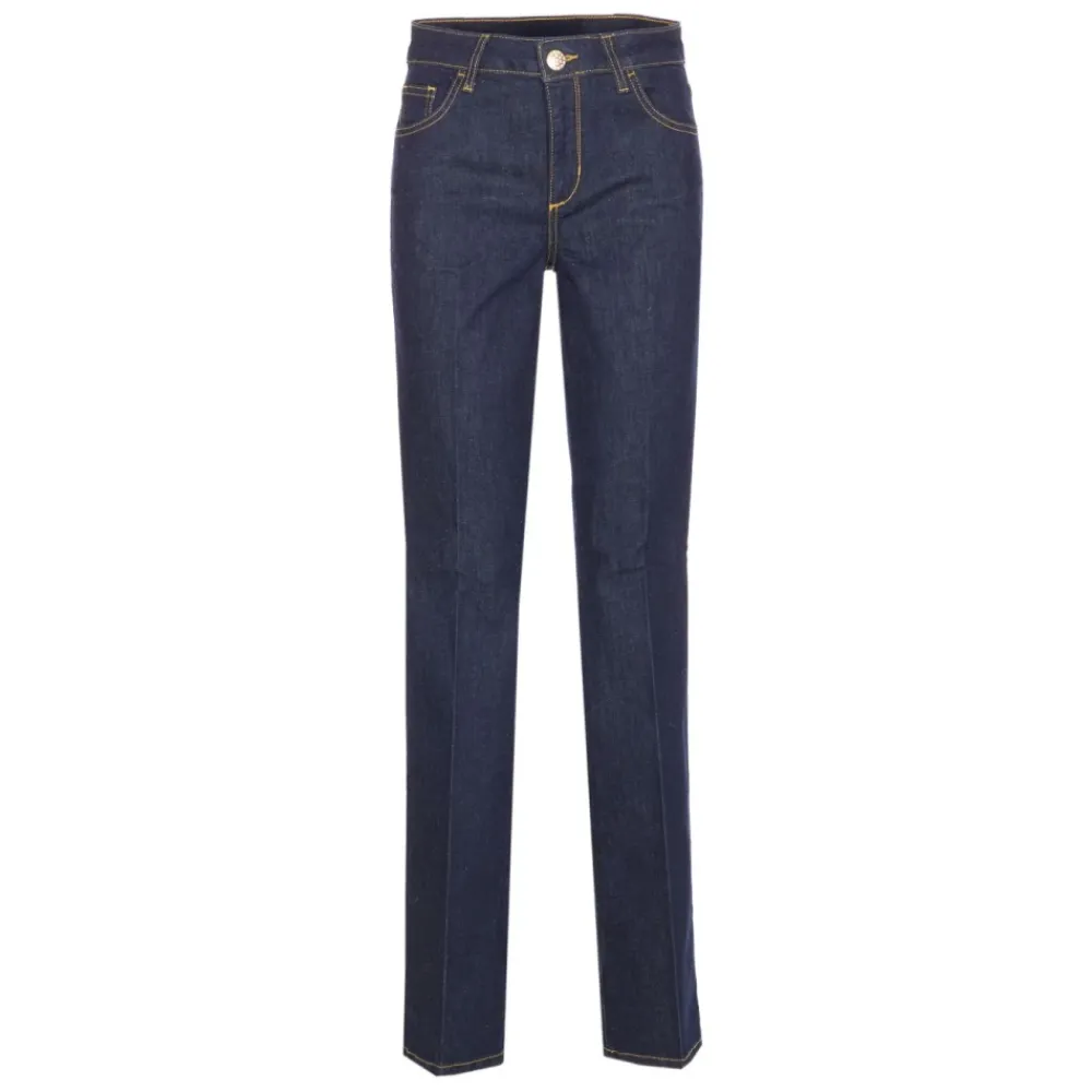 Jeans<Liu Jo 41066 Straight Jeans Blå