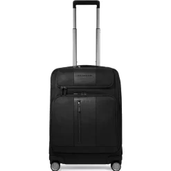 Kufferter^Piquadro 4 wheel cabin suitcase for laptop 15,6 Sort
