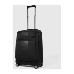 Kufferter^Piquadro 4 wheel cabin suitcase for laptop 15,6 Sort