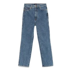 Jeans<Khaite Abigail Straight Jeans Blå