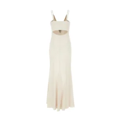 Kjoler<Isabel Marant Abiti Maxi Kjole Hvid