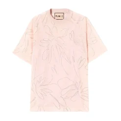 T-Shirts^PLAN C Abstract Floral Print Shirt Pink