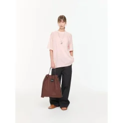 T-Shirts^PLAN C Abstract Floral Print Shirt Pink