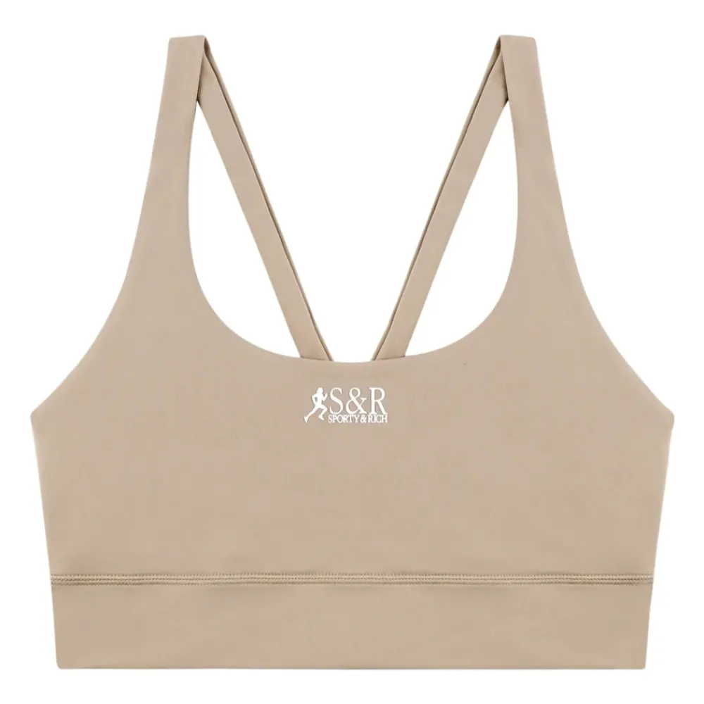 T-Shirts & Toppe<Sporty & Rich Active Bra Beige