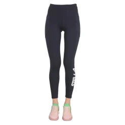 Træningsbukser & Tights<Stella McCartney Active Leggings med logo-detalje Blå