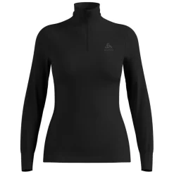 T-Shirts & Toppe|Træningstrøjer^Odlo Active Warm BL Top Turtle Neck L/S Half Zip Sort