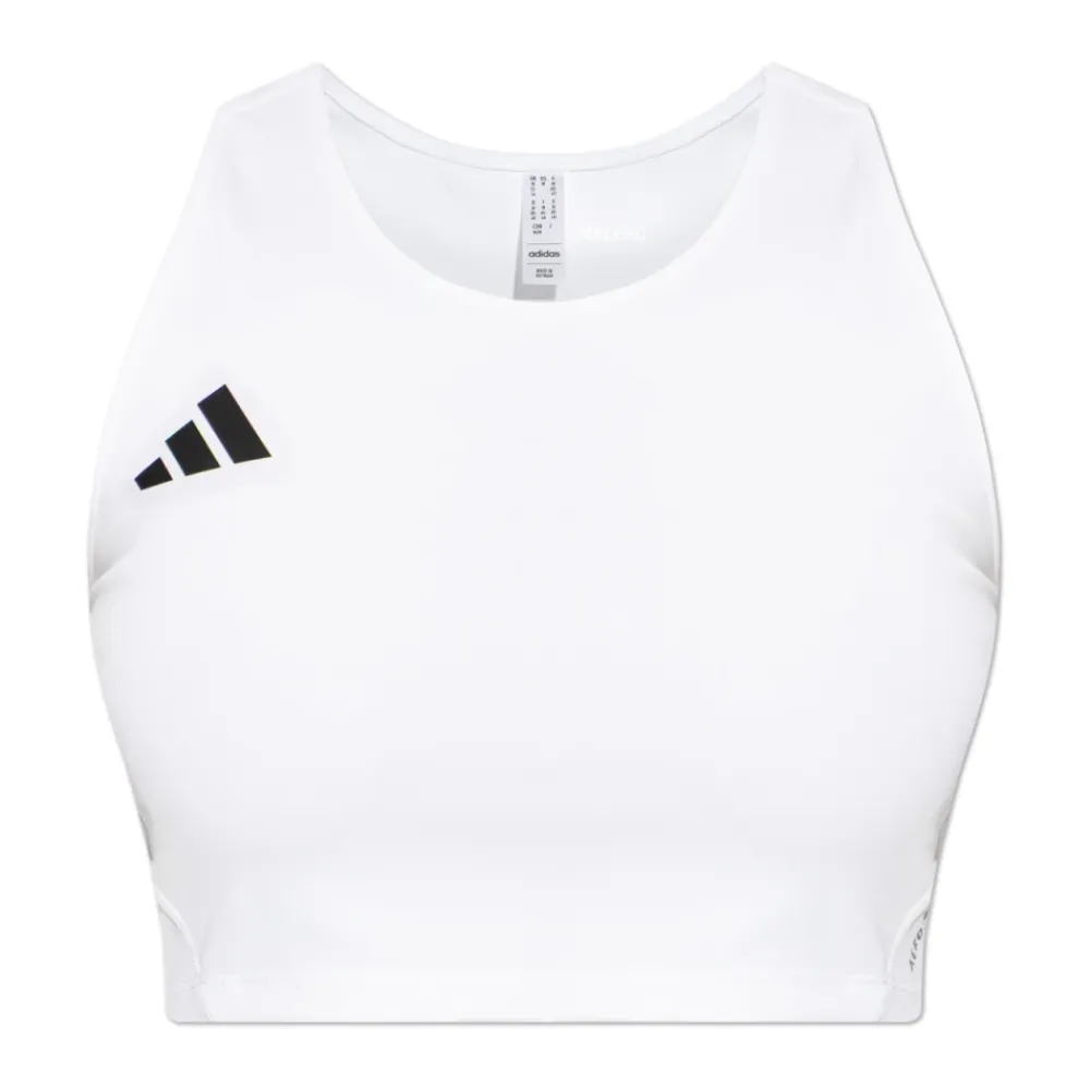 T-Shirts & Toppe^Adidas Adizero E Crop Top Hvid