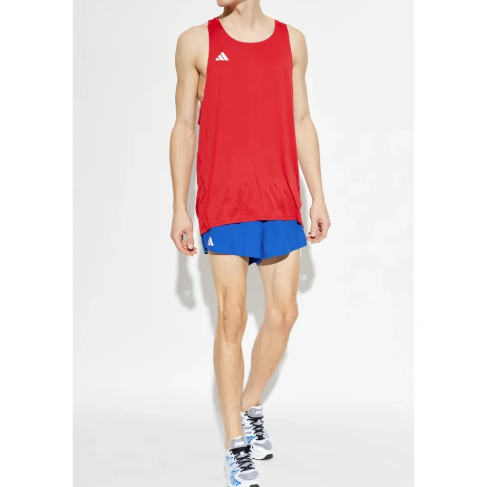 T-Shirts & Toppe^Adidas Adizero Running Singlet Rød