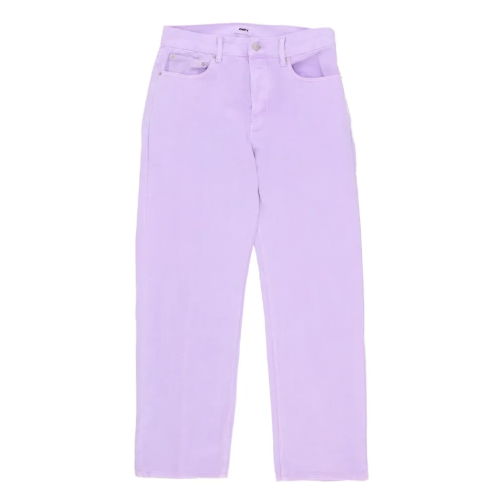 Jeans<Obey Afslappet pasform denim arbejdsbukser Lilla