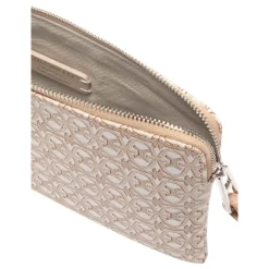 Clutch^Coccinelle Alias Coated Monogram Beige