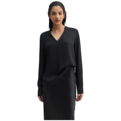 Bluser & Skjorter^Ahlvar Gallery Alila silkebluse Sort