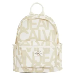 Tasker^Calvin Klein Jeans Allover Logo Backpack Beige