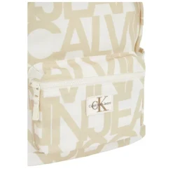 Tasker^Calvin Klein Jeans Allover Logo Backpack Beige