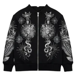Jakker^Philipp Plein All-Over Print Hættetrøje Sort
