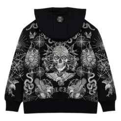 Jakker^Philipp Plein All-Over Print Hættetrøje Sort