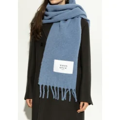 Halstørklæder Og Tørklæder<Maison Kitsuné Alpaca Scarf Blå