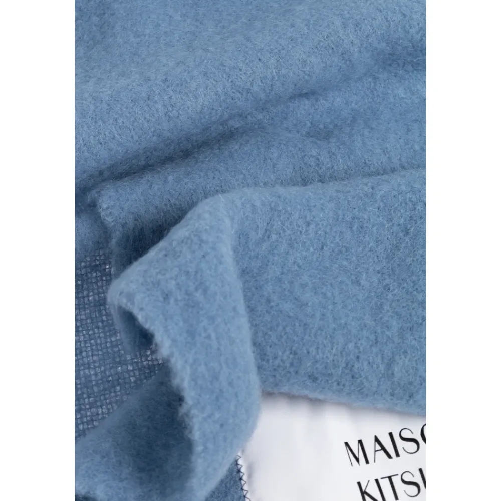 Halstørklæder Og Tørklæder<Maison Kitsuné Alpaca Scarf Blå
