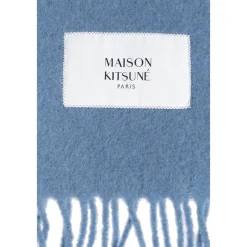 Halstørklæder Og Tørklæder<Maison Kitsuné Alpaca Scarf Blå