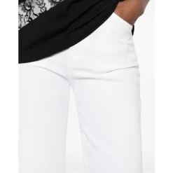 Jeans^Dondup Amber Wide Leg Jeans Hvid