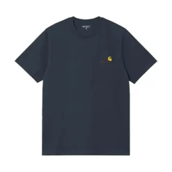 T-Shirts^Carhartt Wip American Script T-shirt Blå