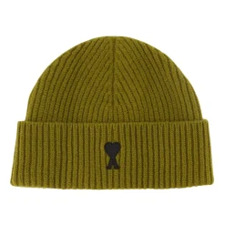 Huer, Kasketter & Hatte|Huer & Kasketter^Ami Paris Ami de Coeur Beanie Grøn