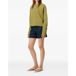 Sweatshirts|Striktrøjer & Sweatere^Ami Paris Ami de Coeur Cropped Sweatshirt Grøn