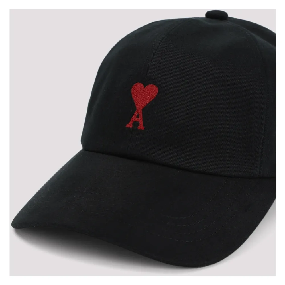 Huer, Kasketter & Hatte<Ami Paris Ami De Coeur Embroidery Cap Sort