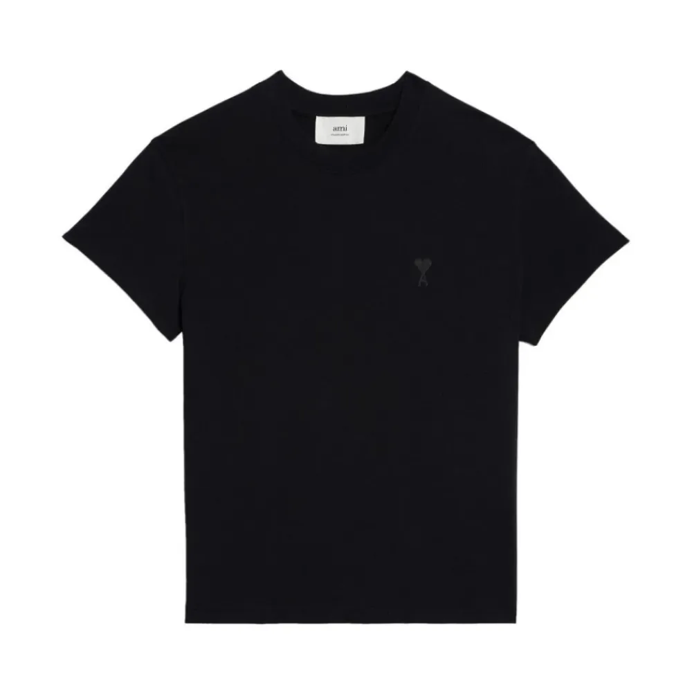 T-Shirts<Ami Paris Ami De Coeur T-Shirt Sort