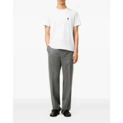 T-Shirts<Ami Paris Ami De Coeur T-Shirt Hvid