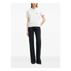 T-Shirts<Ami Paris Ami De Coeur T-Shirt Hvid