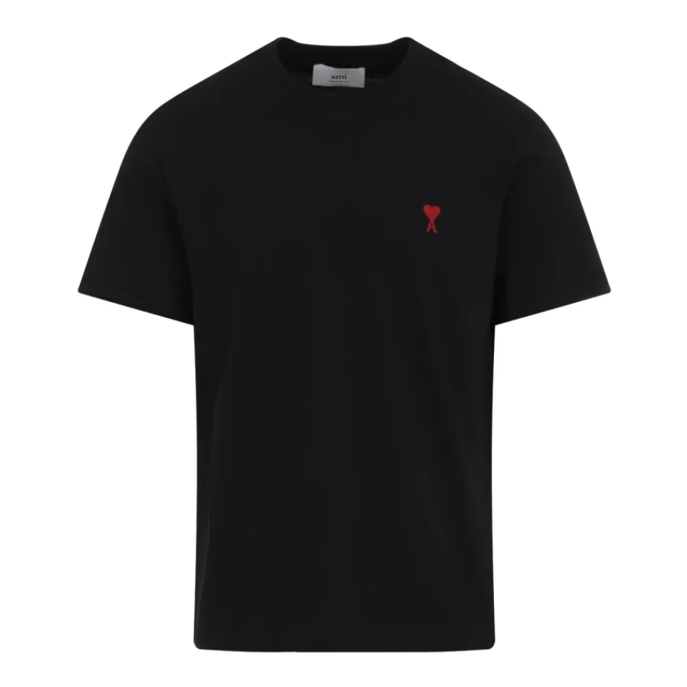 T-Shirts<Ami Paris Ami De Coeur T-shirt Sort