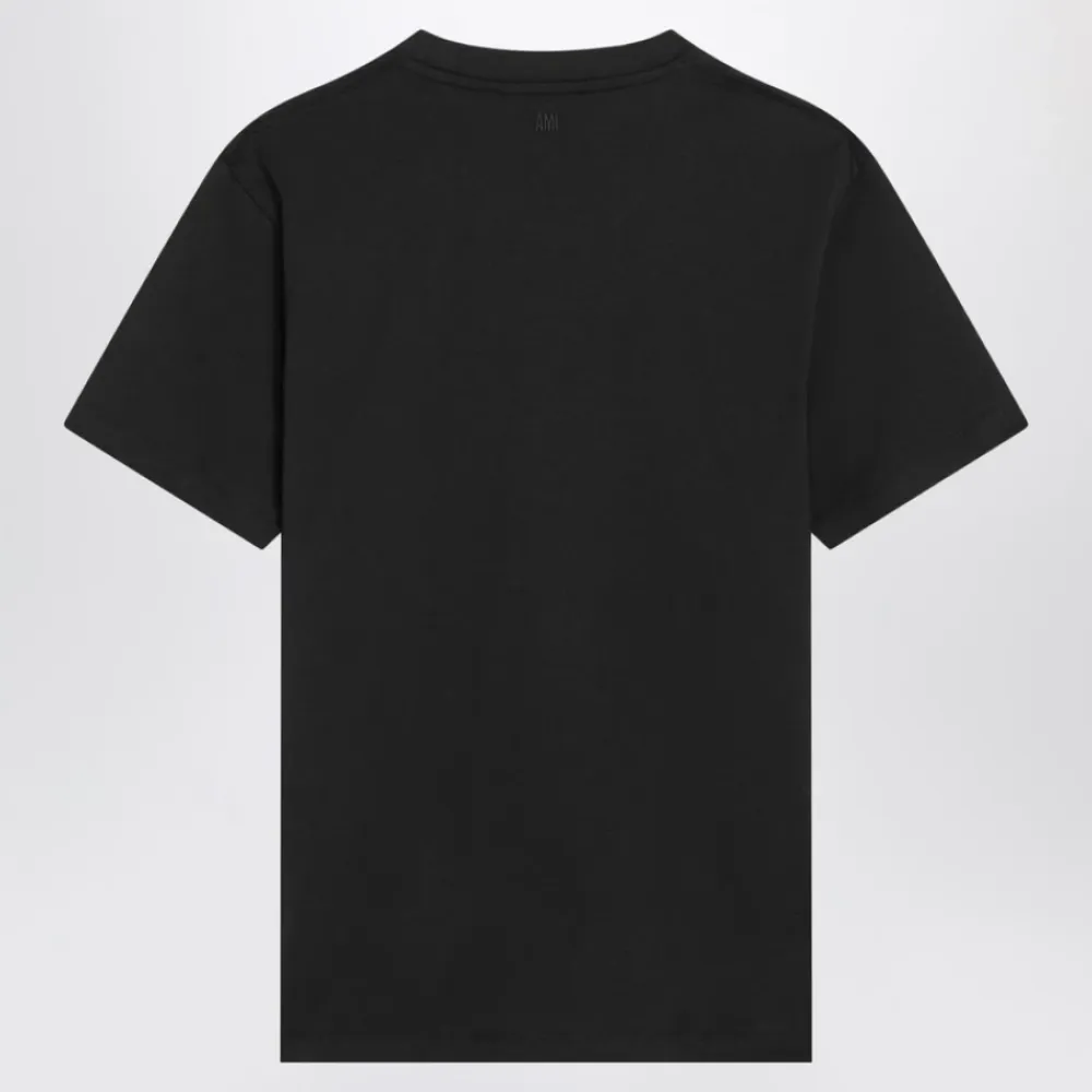 T-Shirts<Ami Paris Ami De Coeur T-shirt Sort