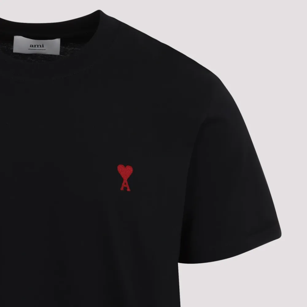 T-Shirts<Ami Paris Ami De Coeur T-shirt Sort