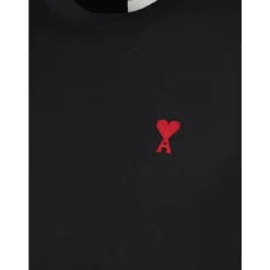 T-Shirts<Ami Paris Ami De Coeur T-shirt Sort