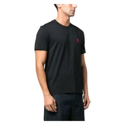 T-Shirts<Ami Paris Ami De Coeur T-shirt Sort