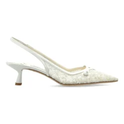 Pumps|Stiletter<Jimmy Choo Amita 45 Hælesko Hvid