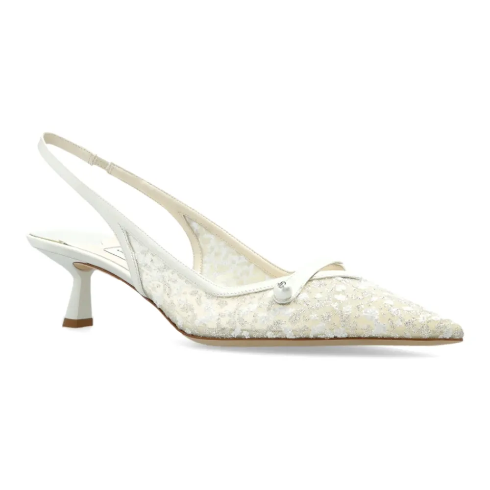 Pumps|Stiletter<Jimmy Choo Amita 45 Hælesko Hvid