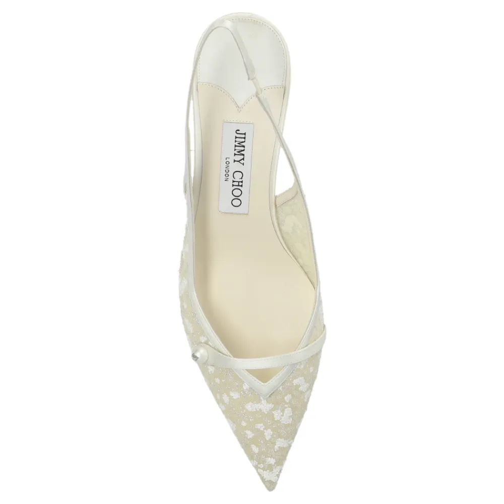 Pumps|Stiletter<Jimmy Choo Amita 45 Hælesko Hvid