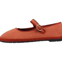 Ballerina Sko^Flabelus Anastasia Mary Jane Orange