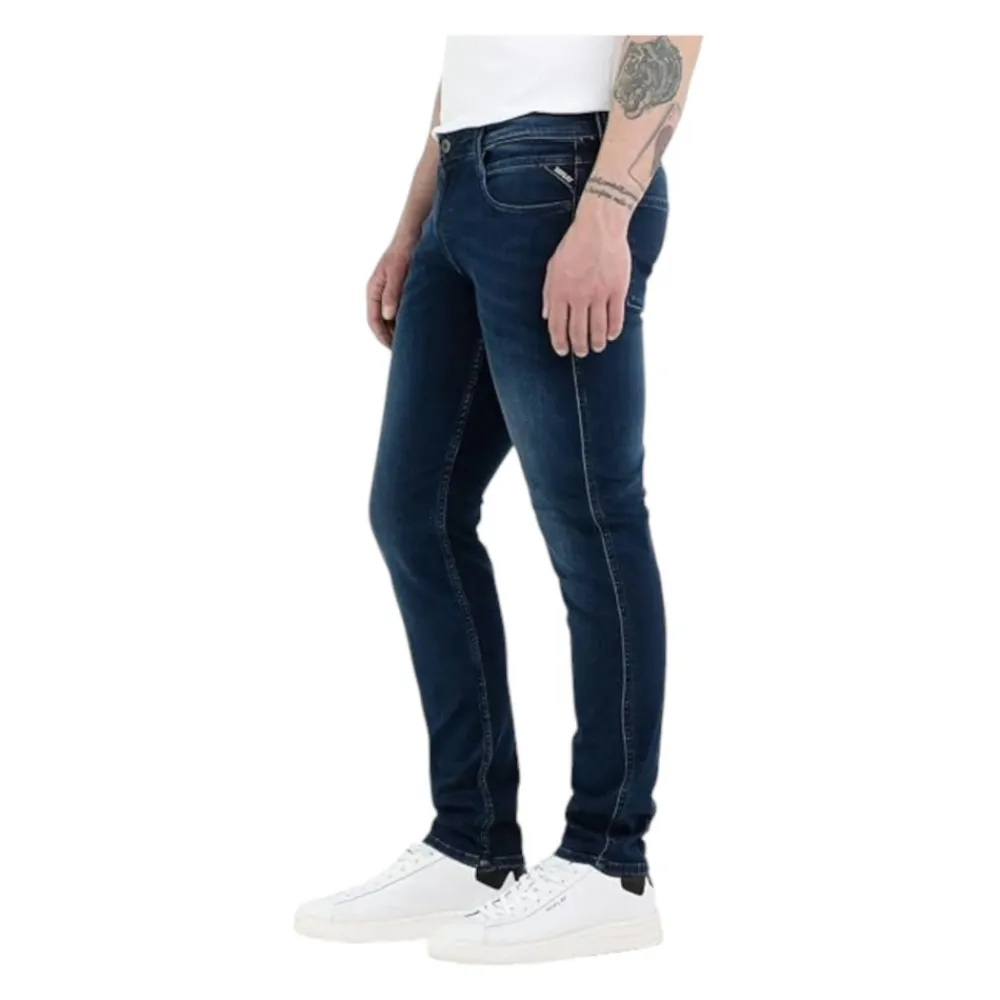 Jeans^Replay Anbass Hyperflex Slim Fit Jeans Blå