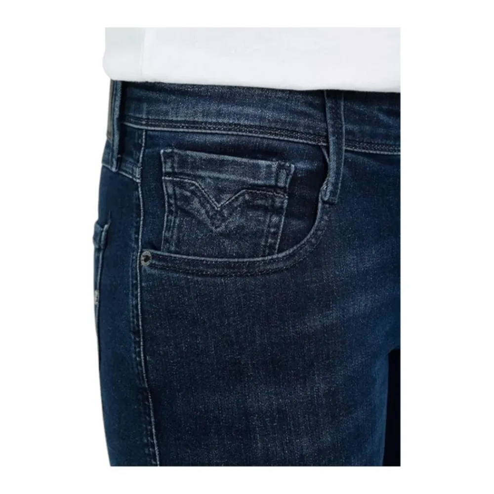Jeans^Replay Anbass Hyperflex Slim Fit Jeans Blå