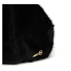 Huer & Kasketter<Catarzi 1910 Angora og Uld Beret Sort
